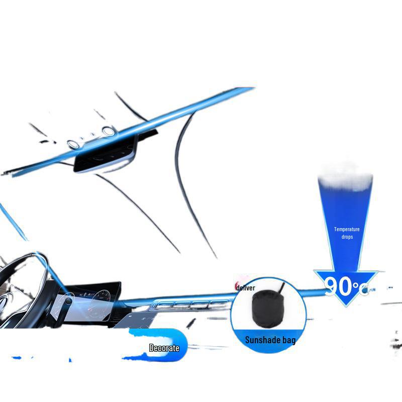 Double-Layer Car Windshield Sunshade and Heat Insulation Visor