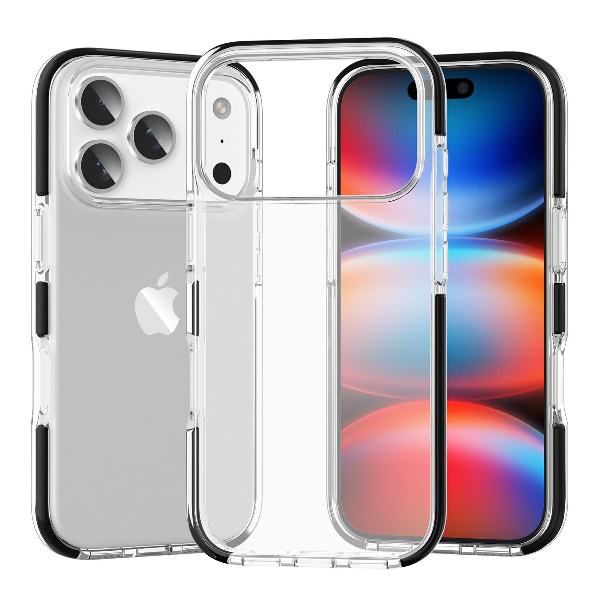 

For iPhone 17 Pro Max Case TPU+TPE Anti-drop Clear Phone Cover