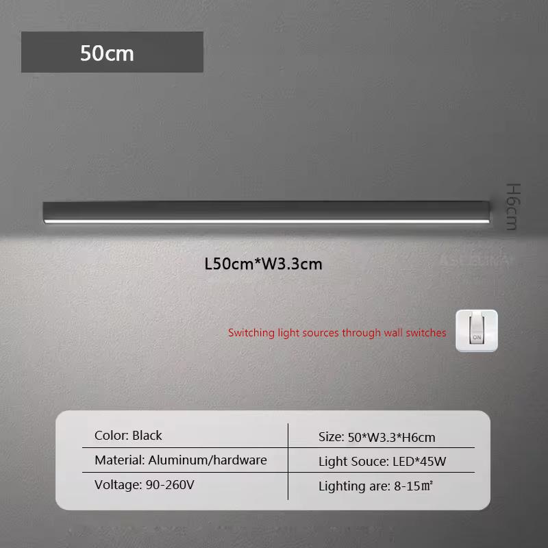 Modern LED Ceiling Light 50CM Long White For Living Room Hallway Bedroom Entrance Balcony Interior Lighting Fixtures