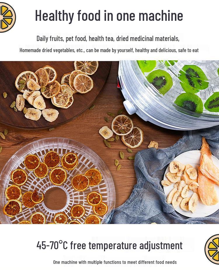Compact Food Dehydrator for Fruits, Vegetables & Pet Snacks