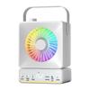 Silent USB Rechargeable Desktop Fan - Portable 3-in-1 with Large Air Volume for Home Use