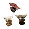 3D Printed Bionic Manta Ray Ornament Mechanical Ocean Animal Decoration with Music for Home Office Desk Tabletop Decor