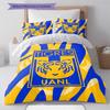 Tigres UANL Muster Bettwäsche-Set Bettbezug Kissenbezug Heimdekoration Geschenk (1 Bettbezug + 2 Kissenbezüge, ohne Füllung)