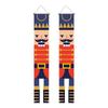 Christmas Nutcracker Couplets Door Curtain Flags | Festive Porch Decor