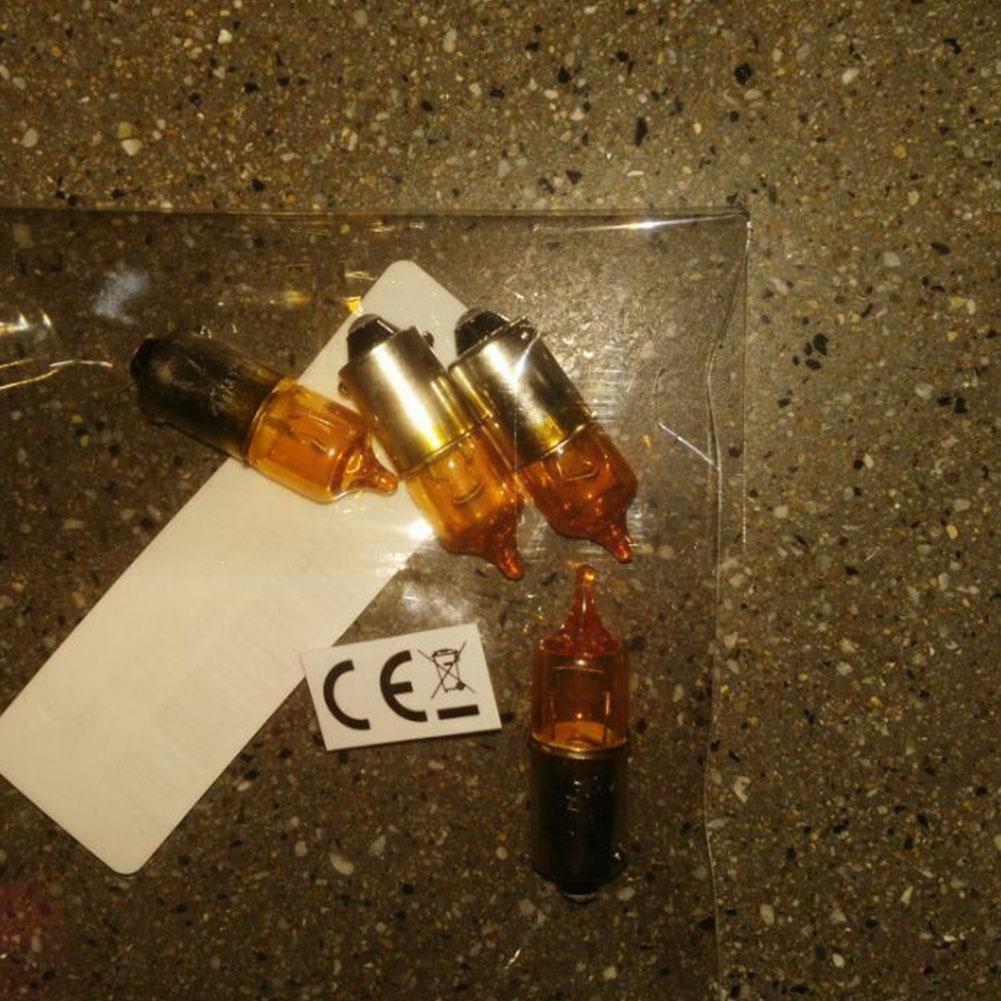 12V 21W Mini Indicator Light Universal Auto Motor Motorbike Bulbs Amber Dropshipping BA9S Base Scooter V0C7
