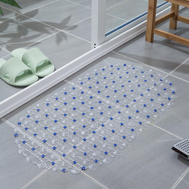 1PC PVC Anti-skid Bath Mats Soft Shower Mat Massage Mat with Suction Cup Non-slip Bathtu Bath Mat Bathroom Accessories Hot