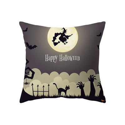Horror Halloween Theme Pumpkin Print Pattern Cushion Cover Home Living Room Sofa Decoration Square Pillow
