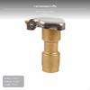 2Piece Brass Quick Water Valve Set, DN20/DN25, Garden Irrigation 6fen Copper 2pc Set