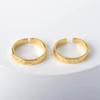 2Pcs Adjustable Open Rings Alloy Finger Rings Ornaments Stackable Sun Moon Rings Accessory Set for Women Girls