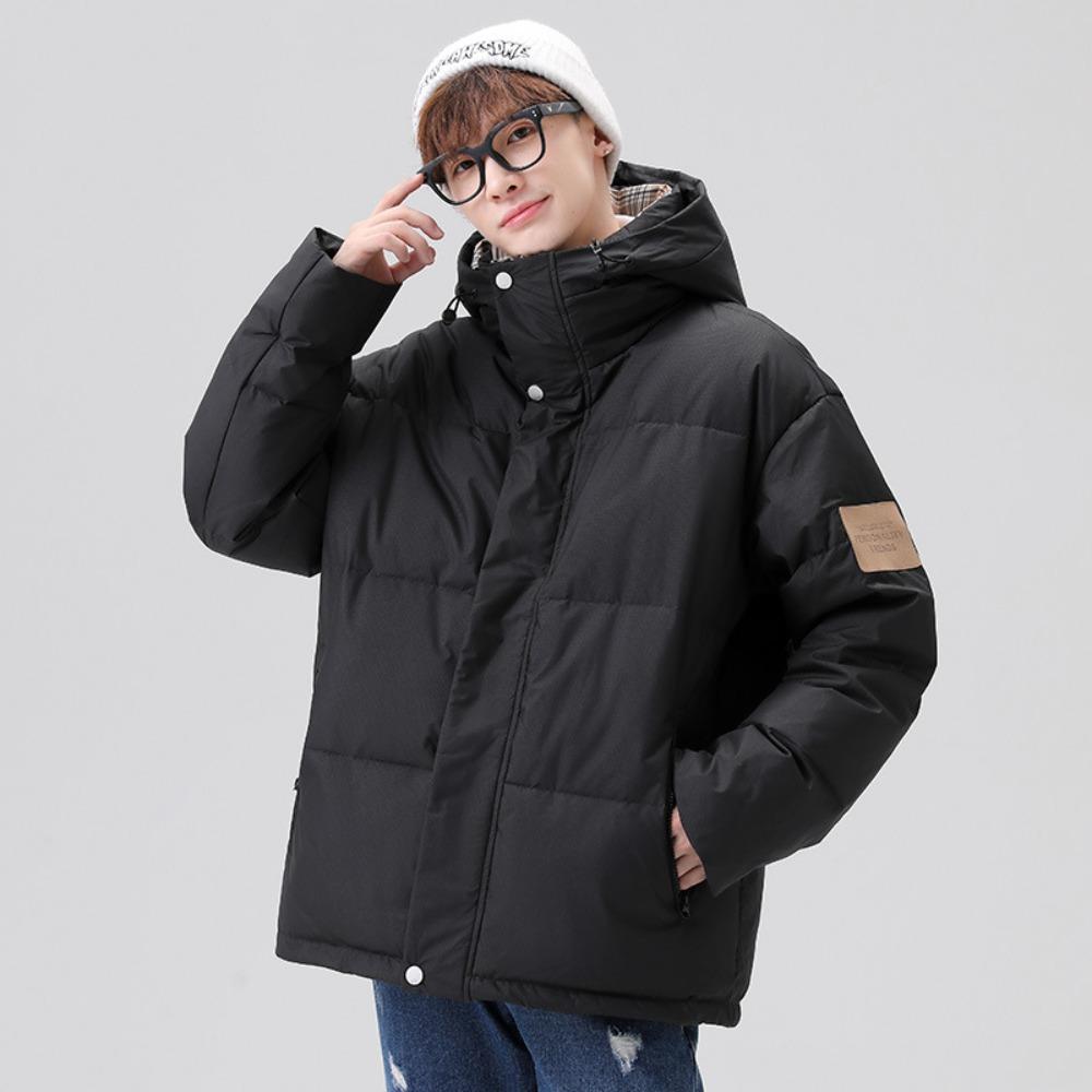 Autumn and winter trend men's and women's same style couple warm thickened bread clothes men's trendy brand hooded jacket