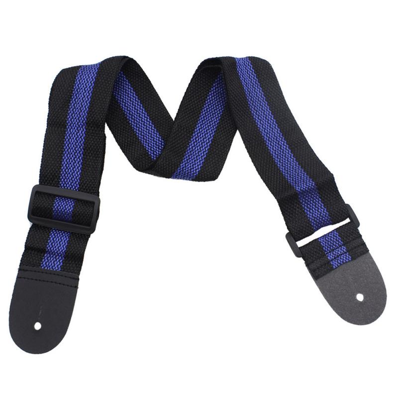 Fashion Stripe Adjustable Guitar Strap Electric Acoustic Bass Guitar Strap Ukulele Belt