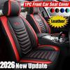 Upgrade PU Leather Full Front Seat Cover – Waterproof, Durable, Breathable – Universal Protector Cushion Pad (Cheap Luxury)