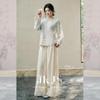 JK&JS Embroidered New Chinese Style Slanted Placket Blouse