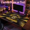 Boston Bruins Benutzerdefinierter Name Text Mauspads, Große Schreibtisch-Mausmatte Personalisiertes Home-Office-Geschenk
