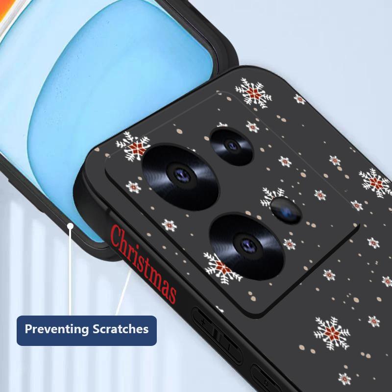 Cute Santa Claus Printed Lanyard Phone Case For Xiaomi Redmi Note 14 13 12 Pro Note 13 14 Pro Plus 5G 13 13C 4G 11 10 Pro Soft Silicone Cover