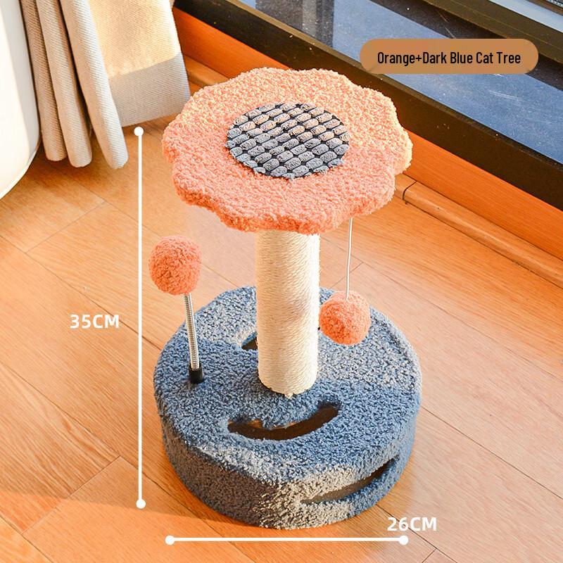 Cat Tree with Sisal Scratching Post and Turntable