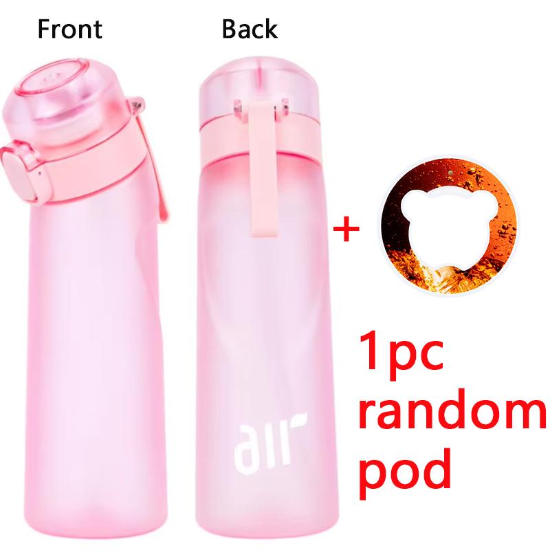 1 Stück Luftaromatisiertes Wasserflasche Mit 1 Stück Zufälligem Geschmacks-Pod Sportliche Duftende Wasserflasche 0 Zucker Aromen Ring Outdoor Wasserbecher