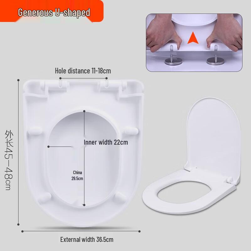 FEEGOO Universal Toilet Seat Cover