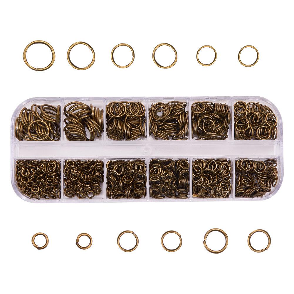 4-10Mm Iron Ring Closed Ring Earrings Earrings Accessories, Single Ring Open Ring Diy Handmade Material Set
