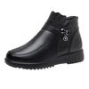Winter moeder katoenen schoenen fluweel verdikte leren schoenen dames comfortabele warme laarzen zacht leer waterdicht zachte zool leren laarzen dames fa