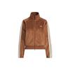 Brand Logo Stylish Sports Casual Short Jacket for Women, Brown