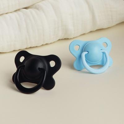 Newborn Soother Food Grade Silicone Baby Nipple with Handle Infant Baby Dummy Pacifier Butterfly Shape Soother Pacifiers