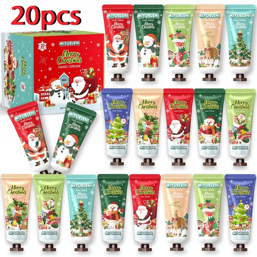 5-Pack Xmas Hand Cream Gift Set, Scented Hand Lotion Kit 30g, Hydrating Moisturizing Hand Care Set for Women Girls, Stocking Stuffers Party Favors