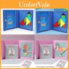 Puzzle Tangram Magnétique en Bois pour le Développement Cérébral des Enfants Jouet Éducatif