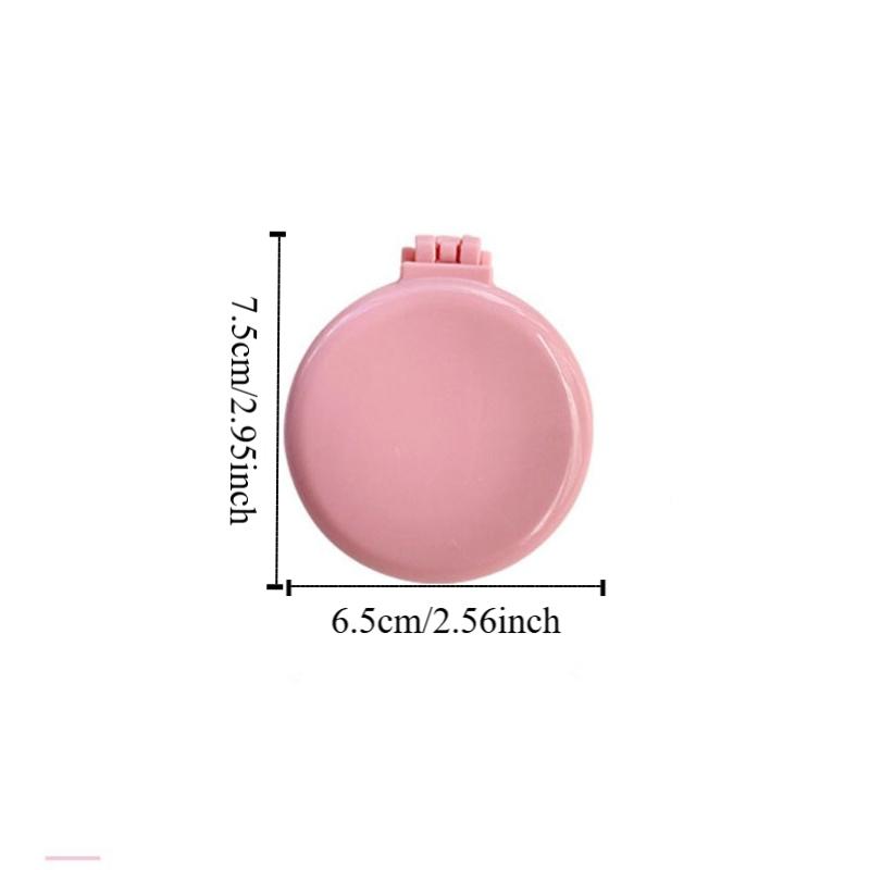 4Pcs Round Folding Air Bag Comb Dual Use Pocket Hair Brush Portable Makeup Mirror with Comb  Travel