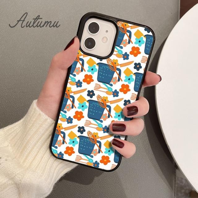 Baking Tools Phone Case for iPhone 11 12 13 14 Pro Max Mini X XR XS SE 2020 5 6S 7 8 Plus Samsung Galaxy S21 S22 Cover Shell