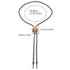 Bolo Tie Braided Rope 3D Cowboy Hat Western Necklace Costume Accessory for Men
