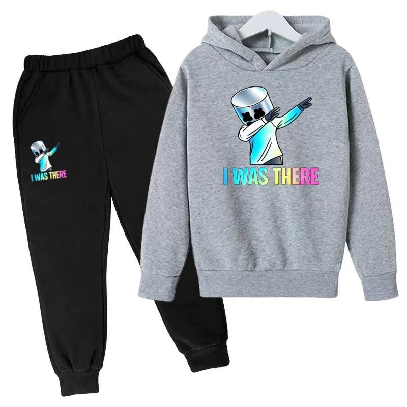 2026 New Children's Sportswear Set-Boys' Girls' Hooded Sweatshirt Pants Set (3-13 Years Old) Top+Bottom Clothing Brand Apparel
