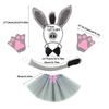 Donkey Tail Costume with Donkey Tail Headband Nose Glove Skirt Bowtie Halloween Donkey Costume for Kid Halloween Cosplay