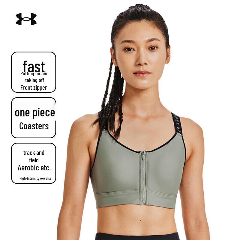 

Under Armour Women s Infinity High-Impact Zip-Front Sports Bra M