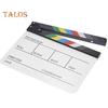 Film Clapper Board Acrylic Dry Erase Slate Colorful Director Video Scene Clapboard Cut Prop Whiteboard Marker Filming Tool for TV Series Studio