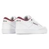 Reebok Club C Mid II Comfortable Versatile Durable Shock Absorption Low Top Sneakers Unisex Sneakers White Red 100033035