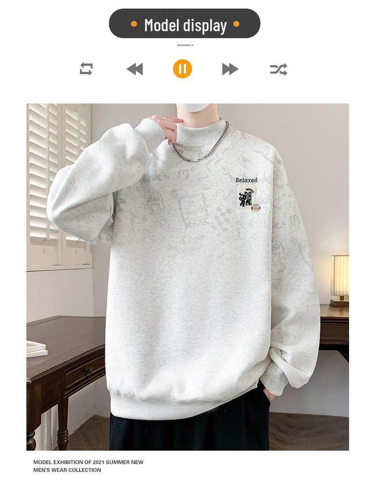 Fleece-Lined Thick Hoodie for Boys and Teens - Autumn/Winter Long-Sleeve Warm Wear