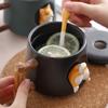 420ml 3D Ceramic Mug Dog Design Milk Tea Cup Creative Tea Cup  Cafes