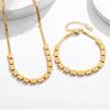 European and American Fashion Niche Love Square Necklace Bracelet - Women's Titanium Steel High-end, Non-fading Jewelry