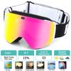 2023 New Double Layer Magnetic Ski Goggles Polarized Lens Skiing Anti-fog UV400 Snowboard Goggles Men Women Ski Glasses Eyewear