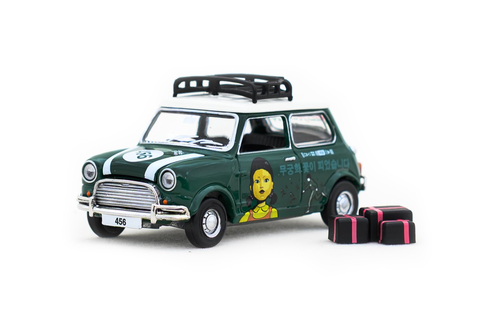 

Tiny City Scale Art Car Squid Game 2 456 Diecast Car with Accessories 1/50 No.