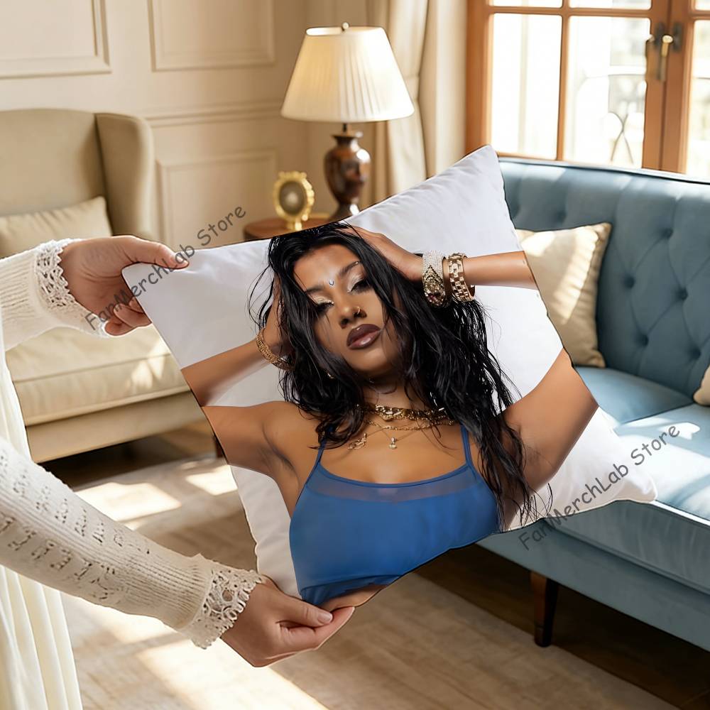 Singer LLara Raj Pillow Case For Sofa Decor Car Office Room Printing Cushion Cover Decorations and Protector