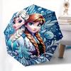 Elsa,Anna Automatic Opening and Closing Umbrella - 8-rib Folding Design, Lightweight and Portable, Suitable for Daily Business Use, Pocket-f
