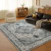 American Retro Ethnic Faux Cashmere Carpet for Living Room and Bedroom