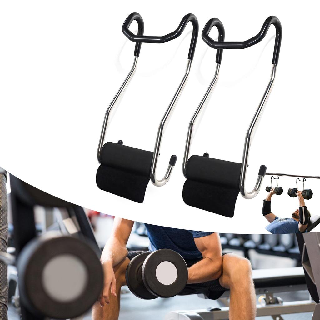 1Pair Dumbbell Spotter Hooks Dumbbells Rack Attachments Dumbbell Spotter Hanger Barbell Attachment Safety Connector