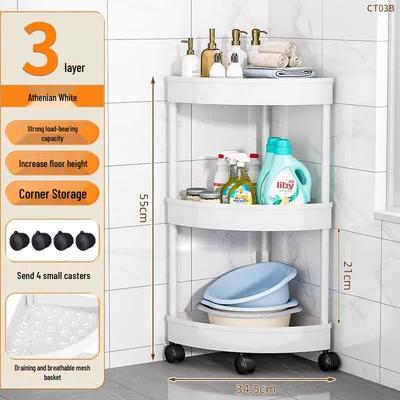 Dinle Multi-layer Floor Corner Storage Shelf