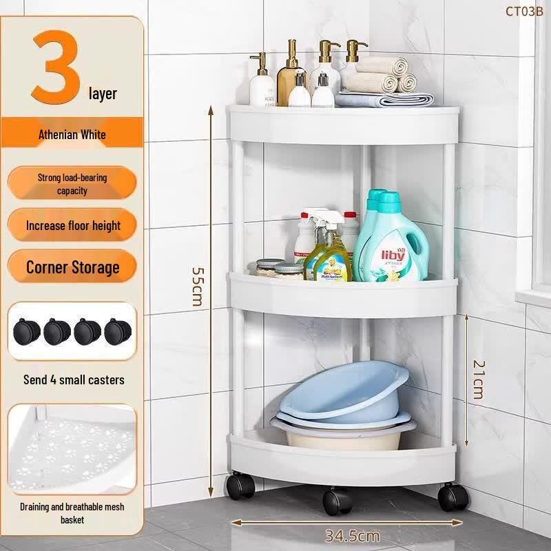Dinle Multi-layer Floor Corner Storage Shelf