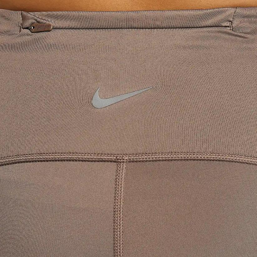 Nike High-Waisted Logo Fitted Three-Quarter Sports Shorts Women Shorts Brown HJ2259-233