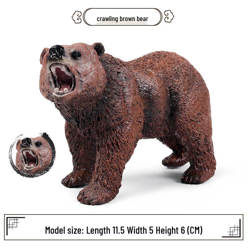 Realistic Wild Animal Models: Rhino, Hippo, Panda, Jaguar, Lion, Camel Cognitive Toys for Children