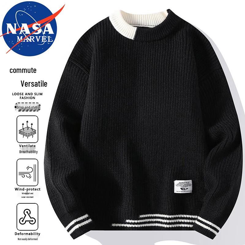 NASA MARVEL Men's Pullover Knit Sweater